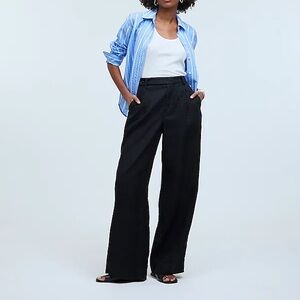 Madewell- The Harlow Wide Leg Pant 100% Linen